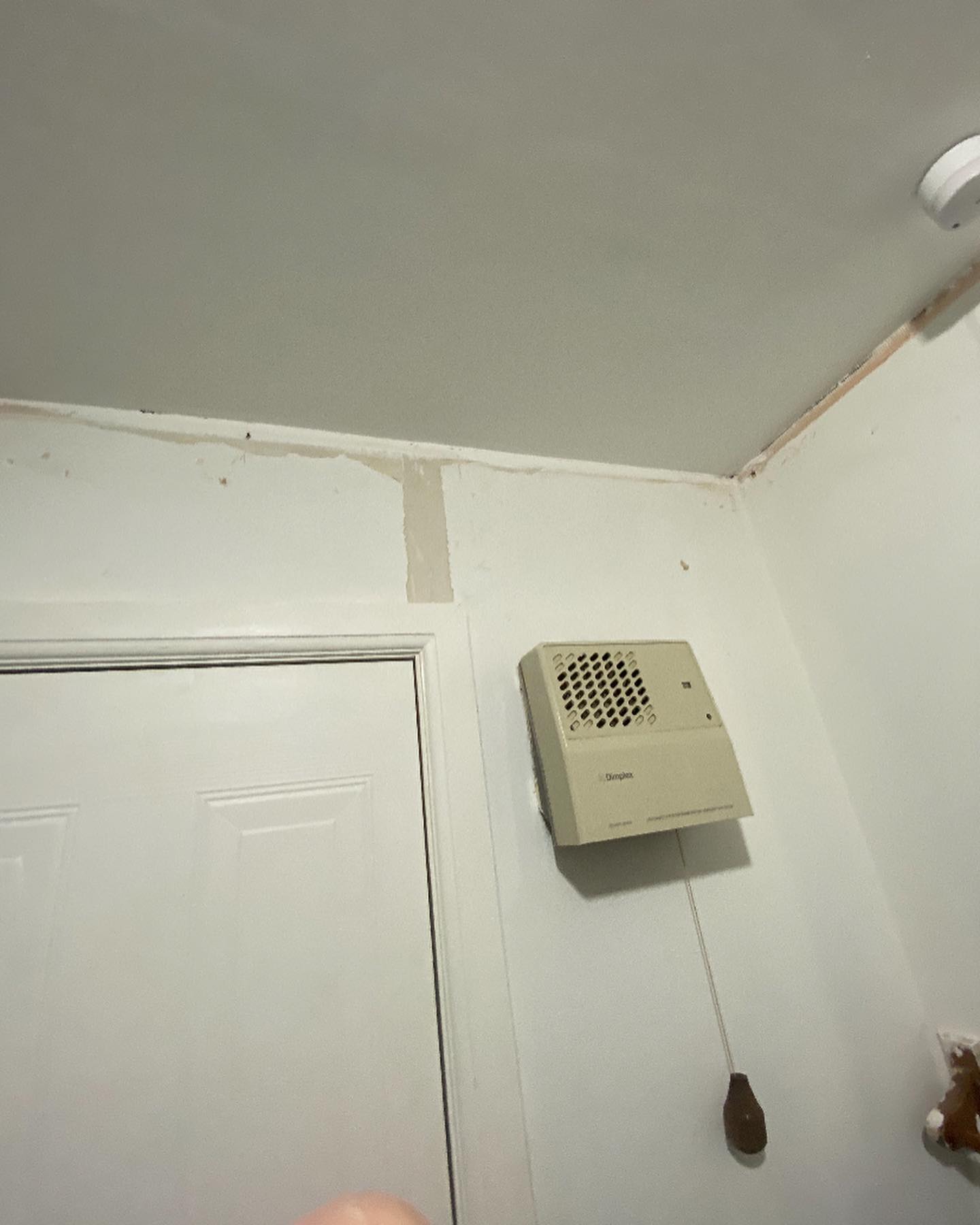 bathroom re-plastered